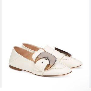 AGL
SHERYL BUCKLES MOCCASIN White Soft Leather size 37 US 7